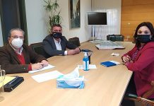 Primera reunión con la alcaldesa de Torremolinos Margarita del Cid