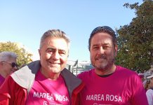 Este domingo, nuestro presidente Adolfo Trigueros tuvo el honor de participar en la Marcha de la Marea Rosa