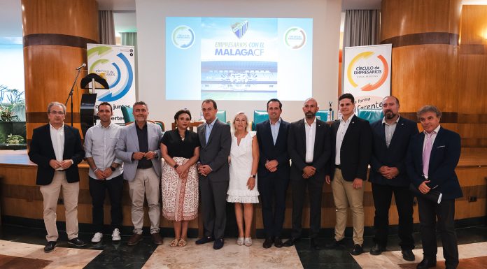 Más de 120 empresarios asistieron al encuentro empresarial con el Málaga CF.