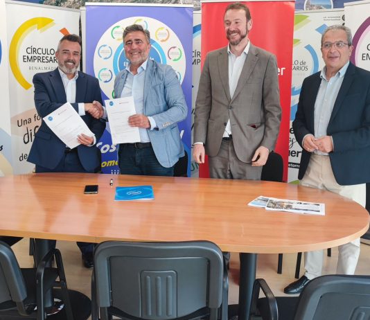 FIRMA DE ACUERDO ENTRE CÍRCULO DE EMPRESARIOS DE LA COSTA DEL SOL Y BANCO SANTANDER
