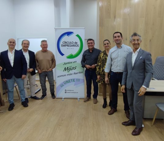 La Directiva del Círculo de Empresarios se reunió con el Coordinador y los Vocales de la Delegación de Mijas