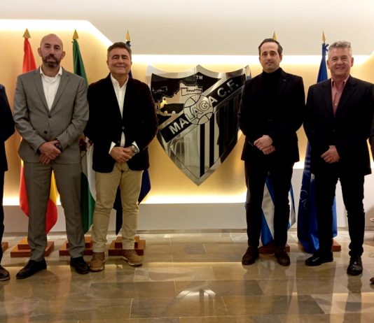 Reunión con el Málaga Club de Futbol para agendar nuevos eventos.